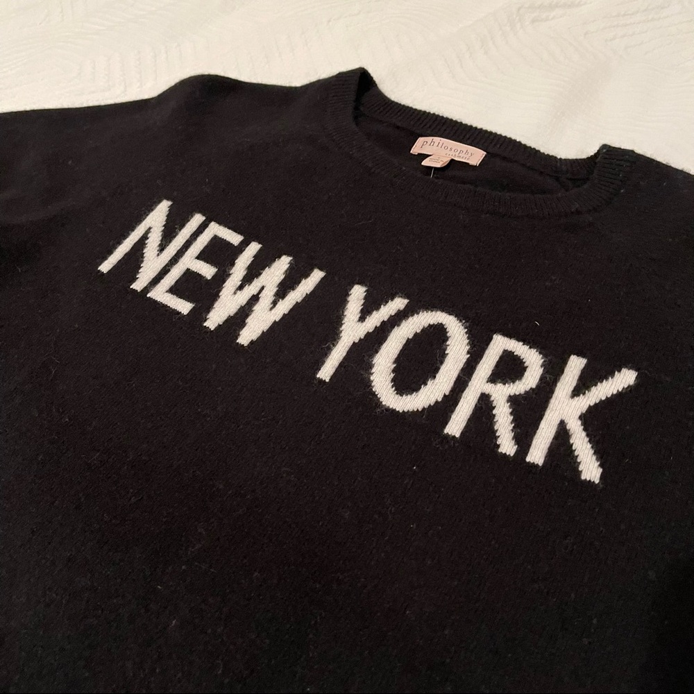 Philosophy NEW YORK cashmere sweater